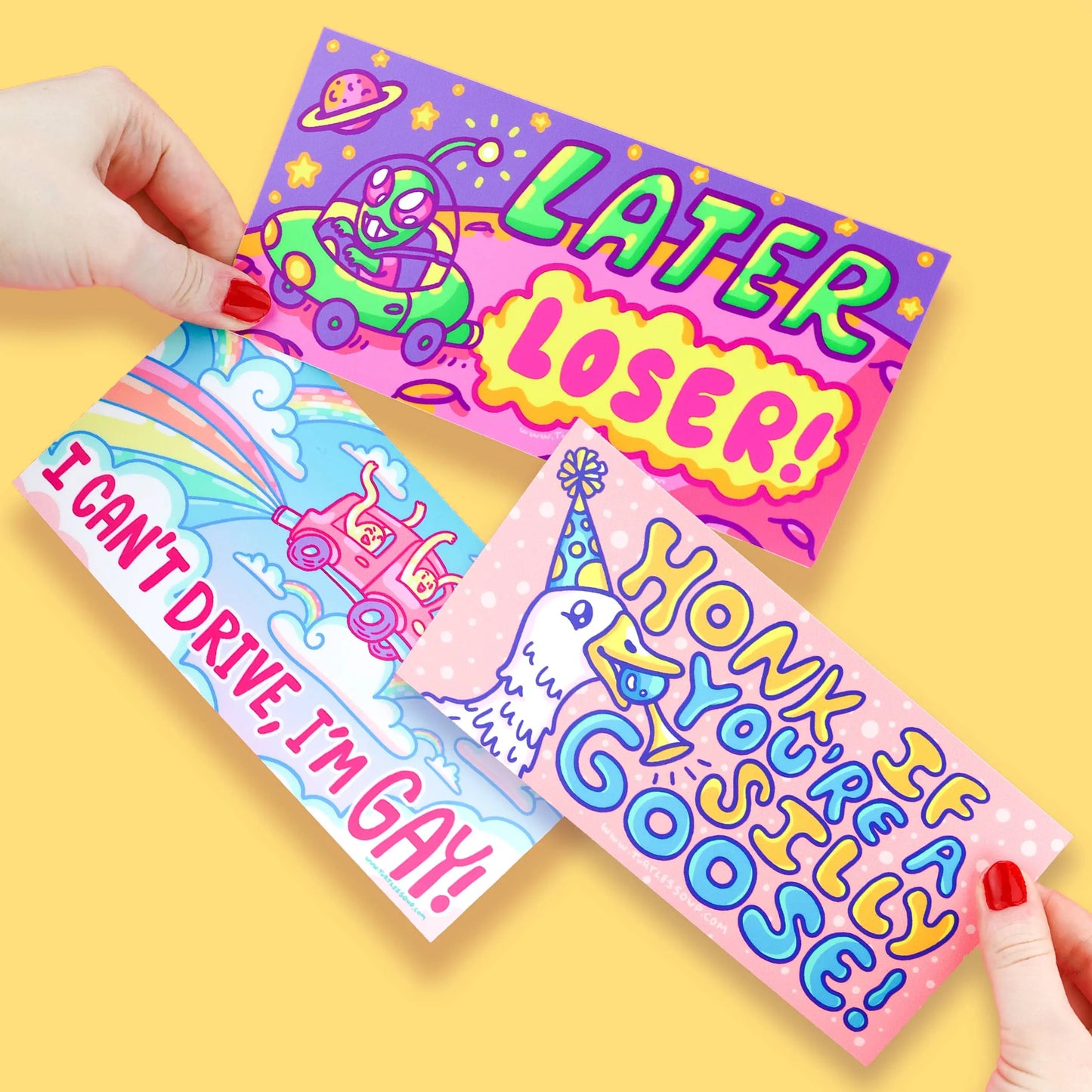 Honk If You're A Silly Goose Bumper Sticker Turtle's Soup