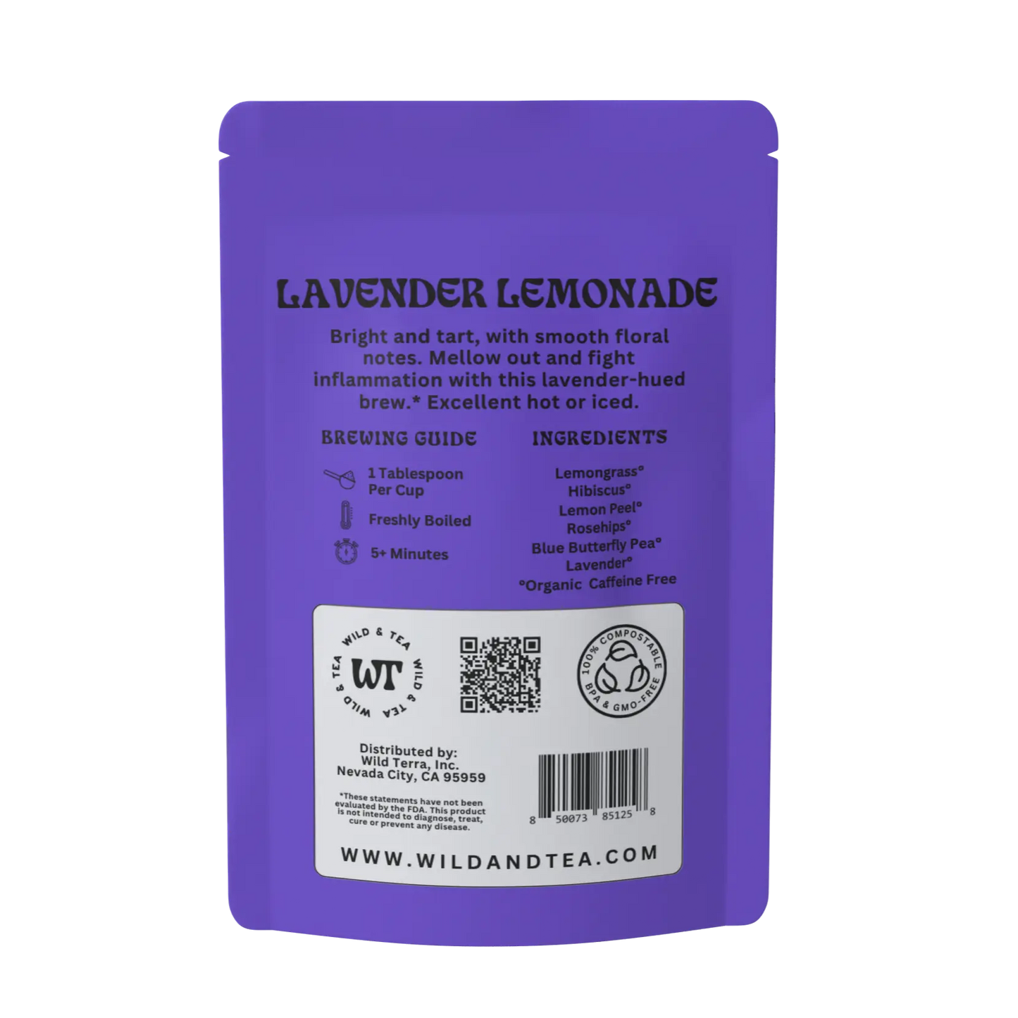 Lavender Lemonade Herbal Tea Wild & Tea