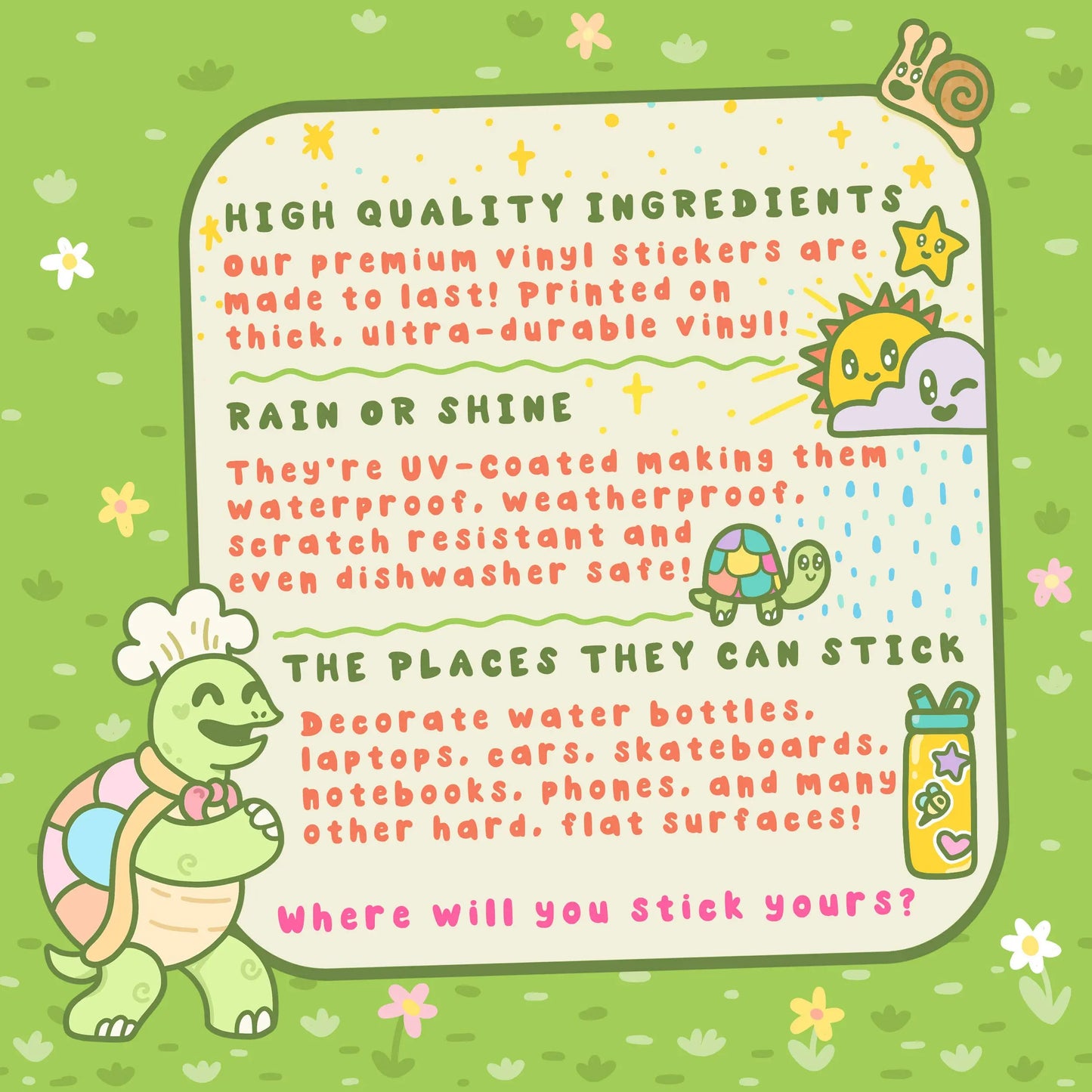 Bookworm Sticker Turtle's Soup
