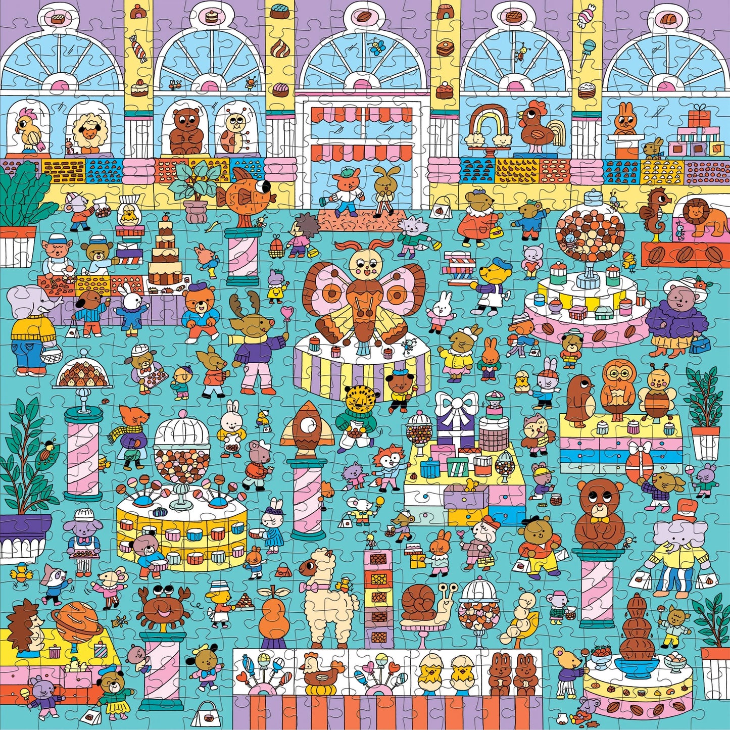 Chocolate Shop 500 Piece Search and Find Puzzle Chronicle Books