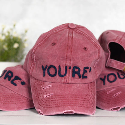 You're Distressed Dad Hat