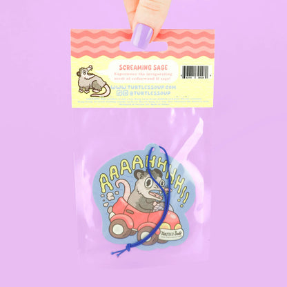 Panic Opossum Car Air Freshener Turtle's Soup