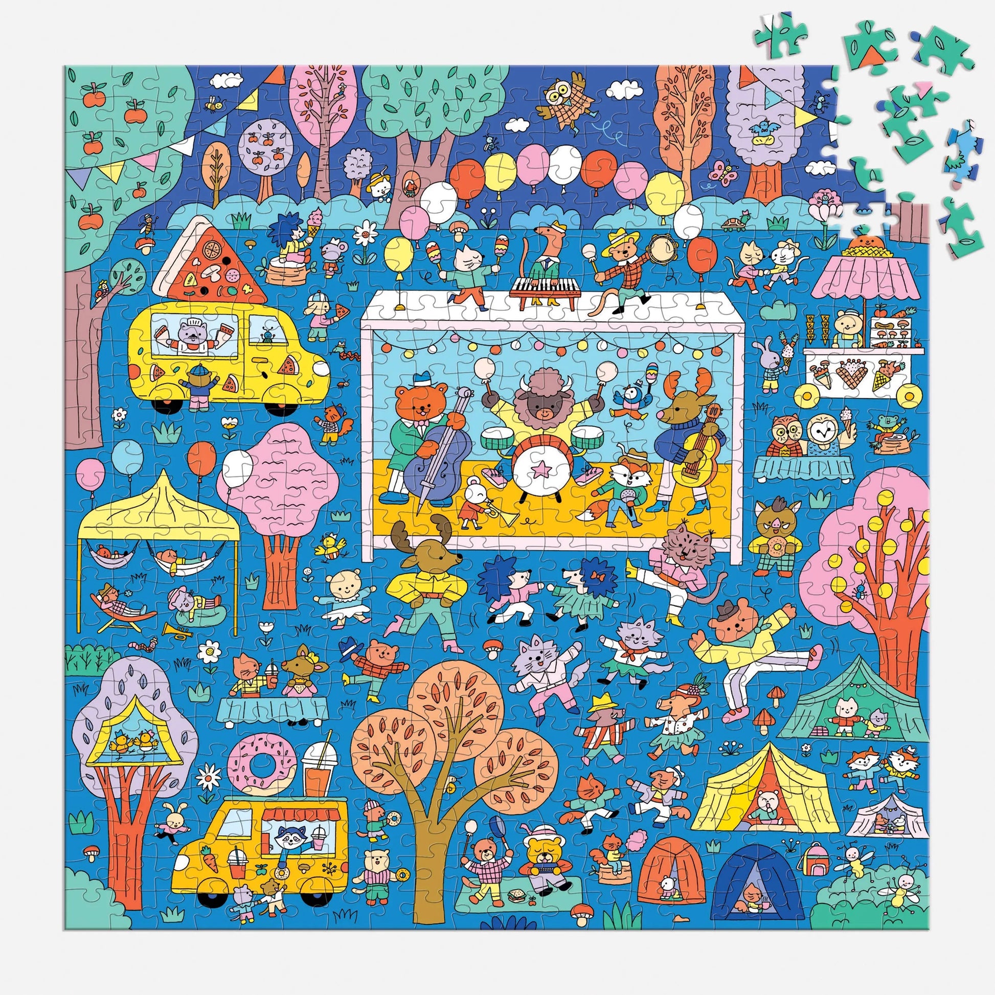 Music Festival 500 Piece Search and Find Puzzle Chronicle Books