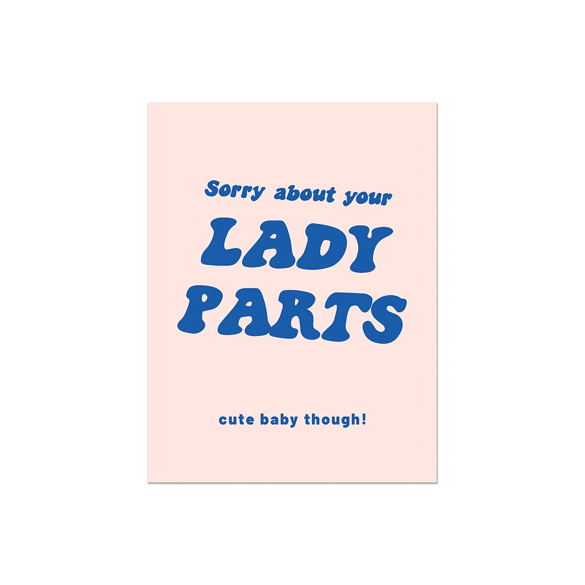 Lady Parts Baby Card