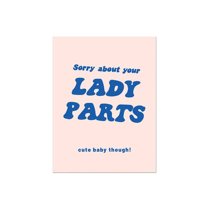 Lady Parts Baby Card