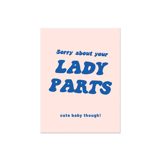 Lady Parts Baby Card