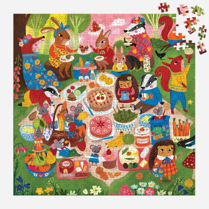 Woodland Picnic 500 Piece Puzzle Chronicle Books