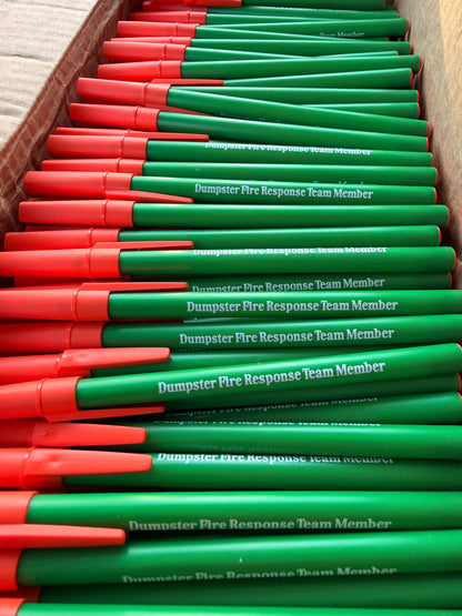 Dumpster Fire Response Team Member Pen