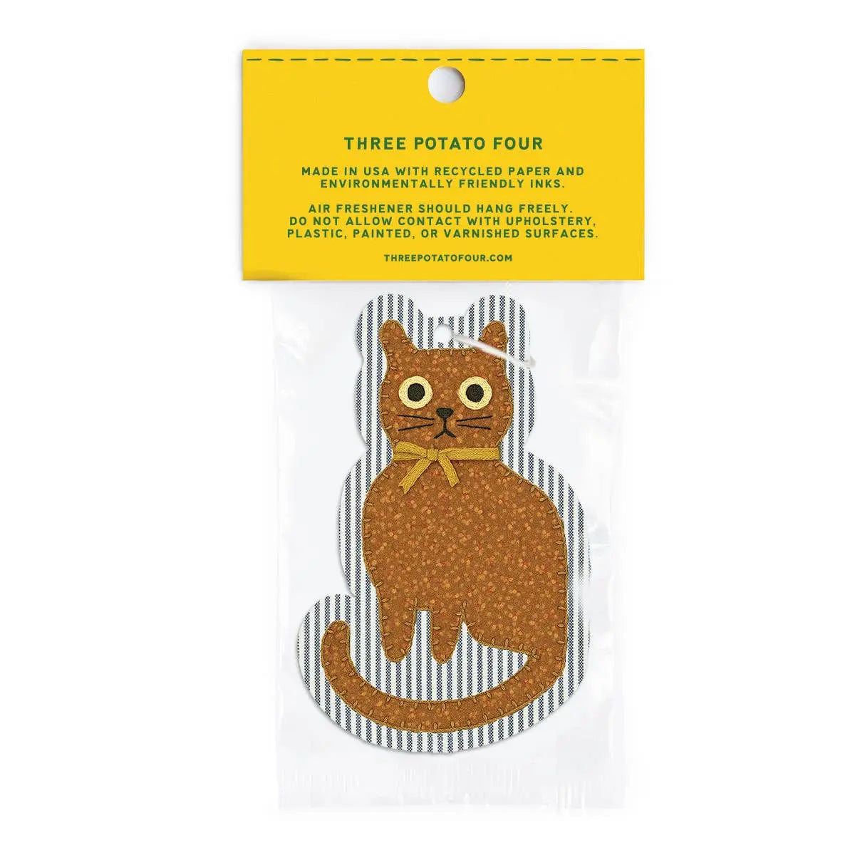 Orange Cat Air Freshener Three Potato Four