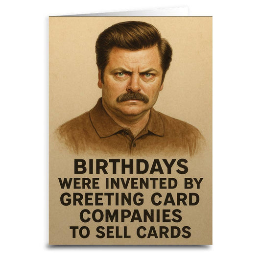 Ron Swanson Greeting Card