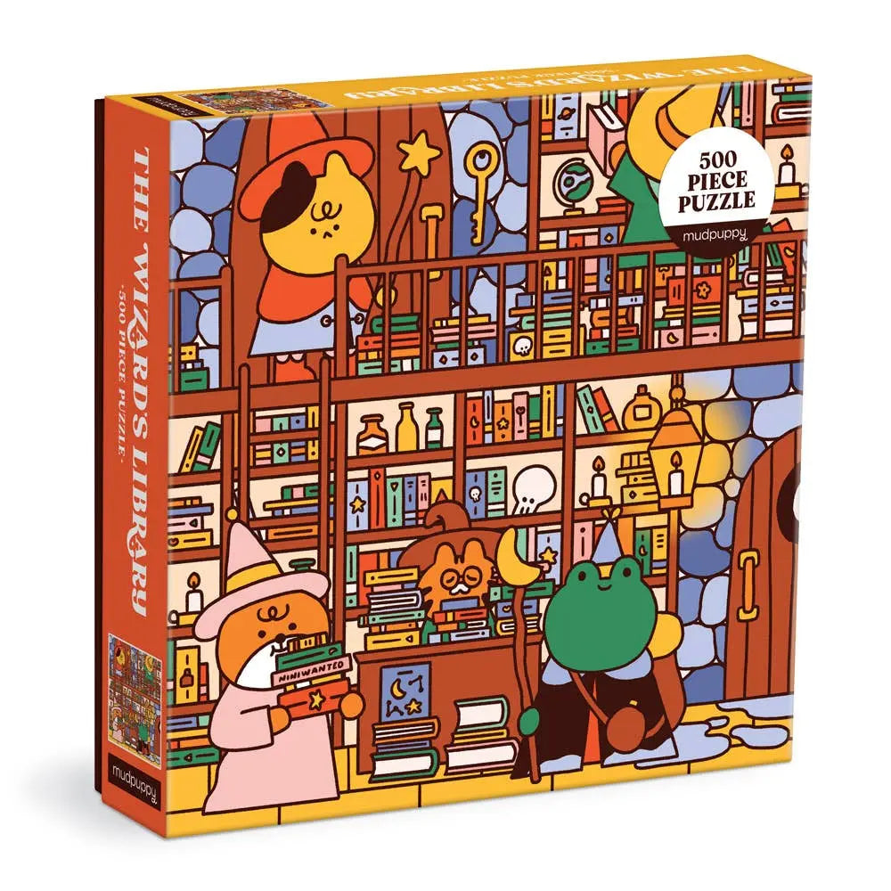 The Wizard's Library 500 Piece Puzzle Chronicle Books
