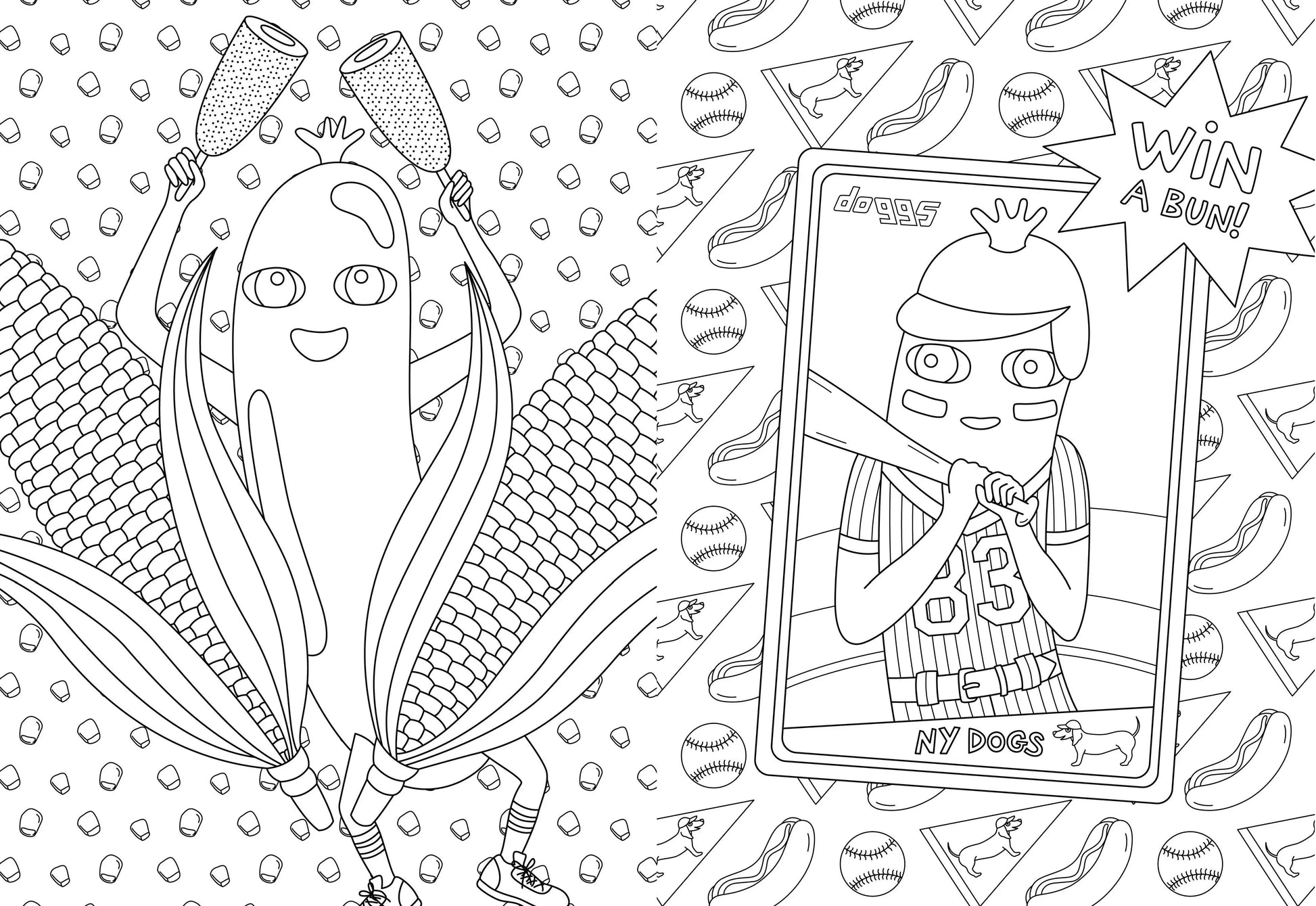 Hot Dog Coloring & Activity Book Chronicle Books