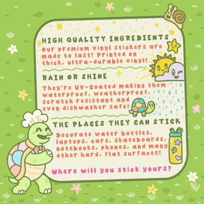 Bookworm Sticker Turtle's Soup