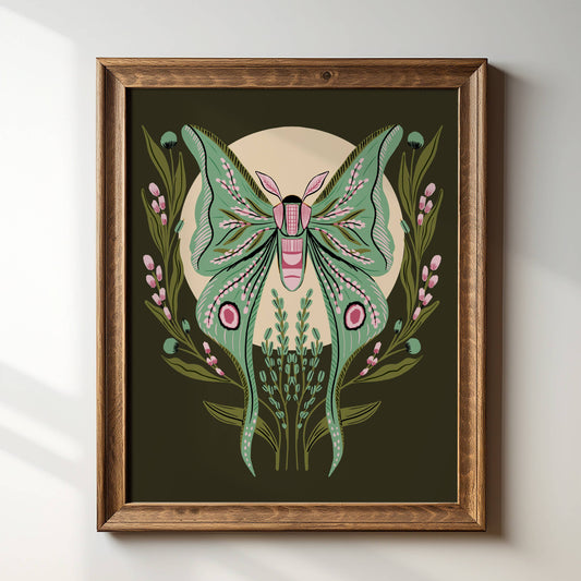 Luna Moth Art Print