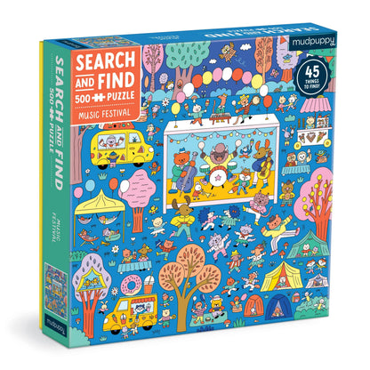 Music Festival 500 Piece Search and Find Puzzle Chronicle Books