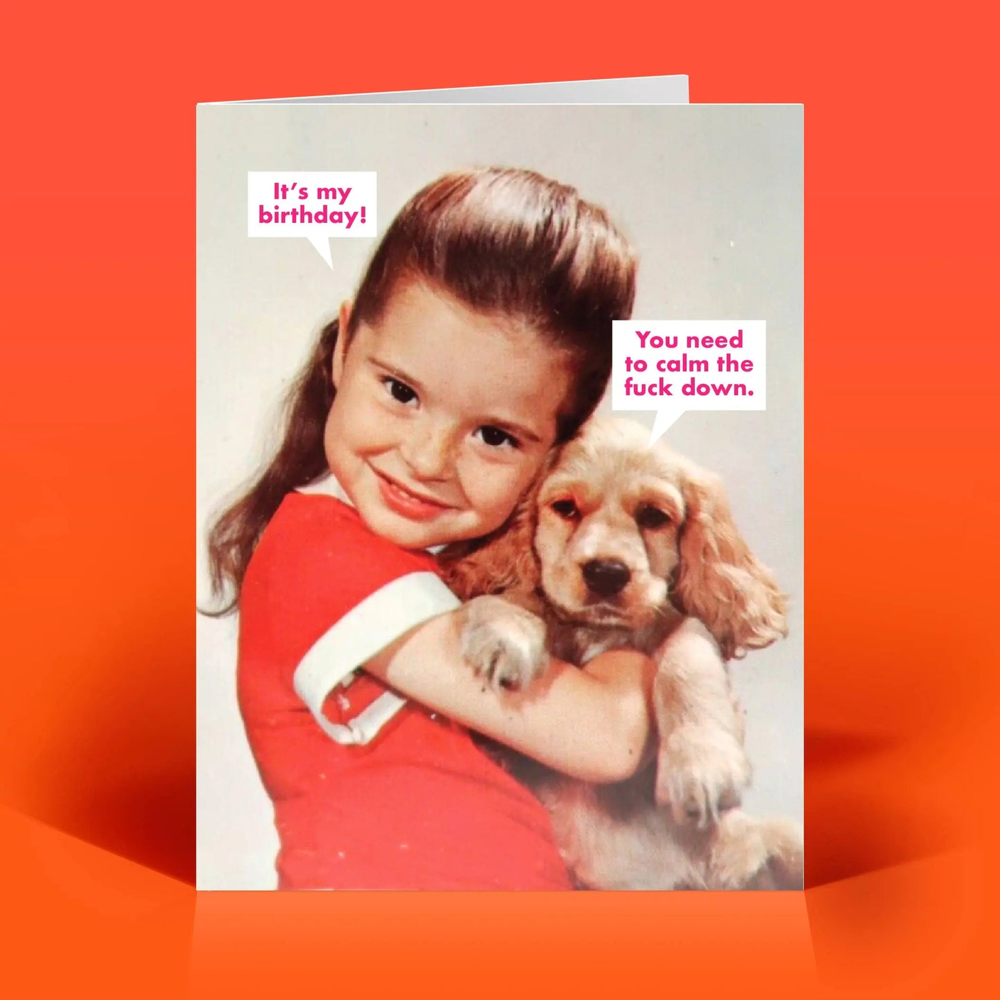 Calm Down Birthday Card The Raccoon Society