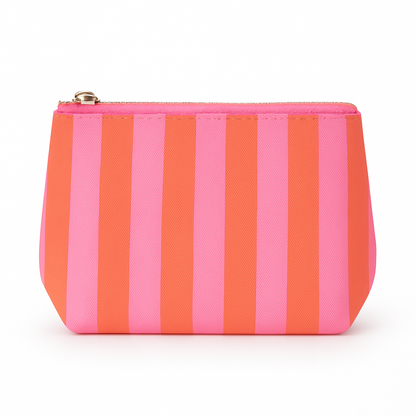 Pink & orange cosmetics bag