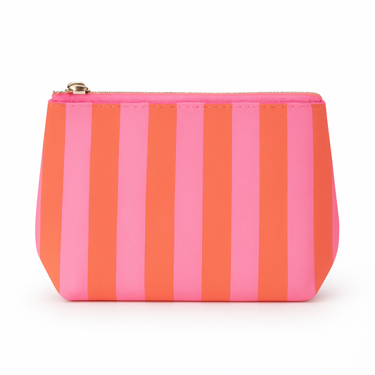 Pink & orange cosmetics bag