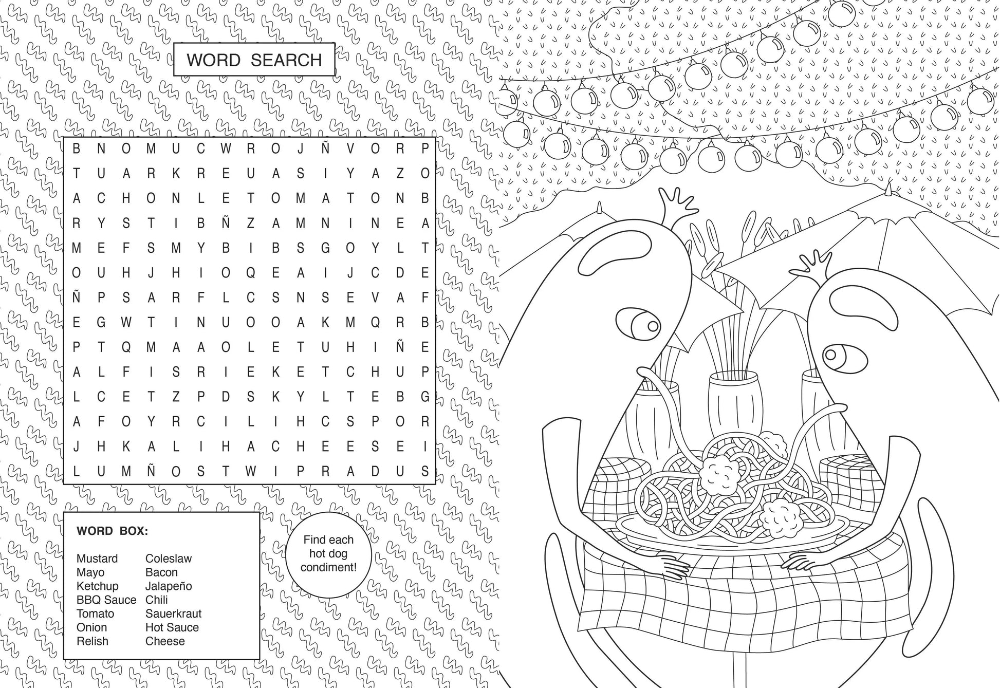 Hot Dog Coloring & Activity Book Chronicle Books