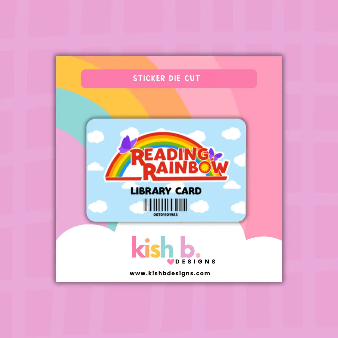 Reading Rainbow Sticker Kish B. Designs