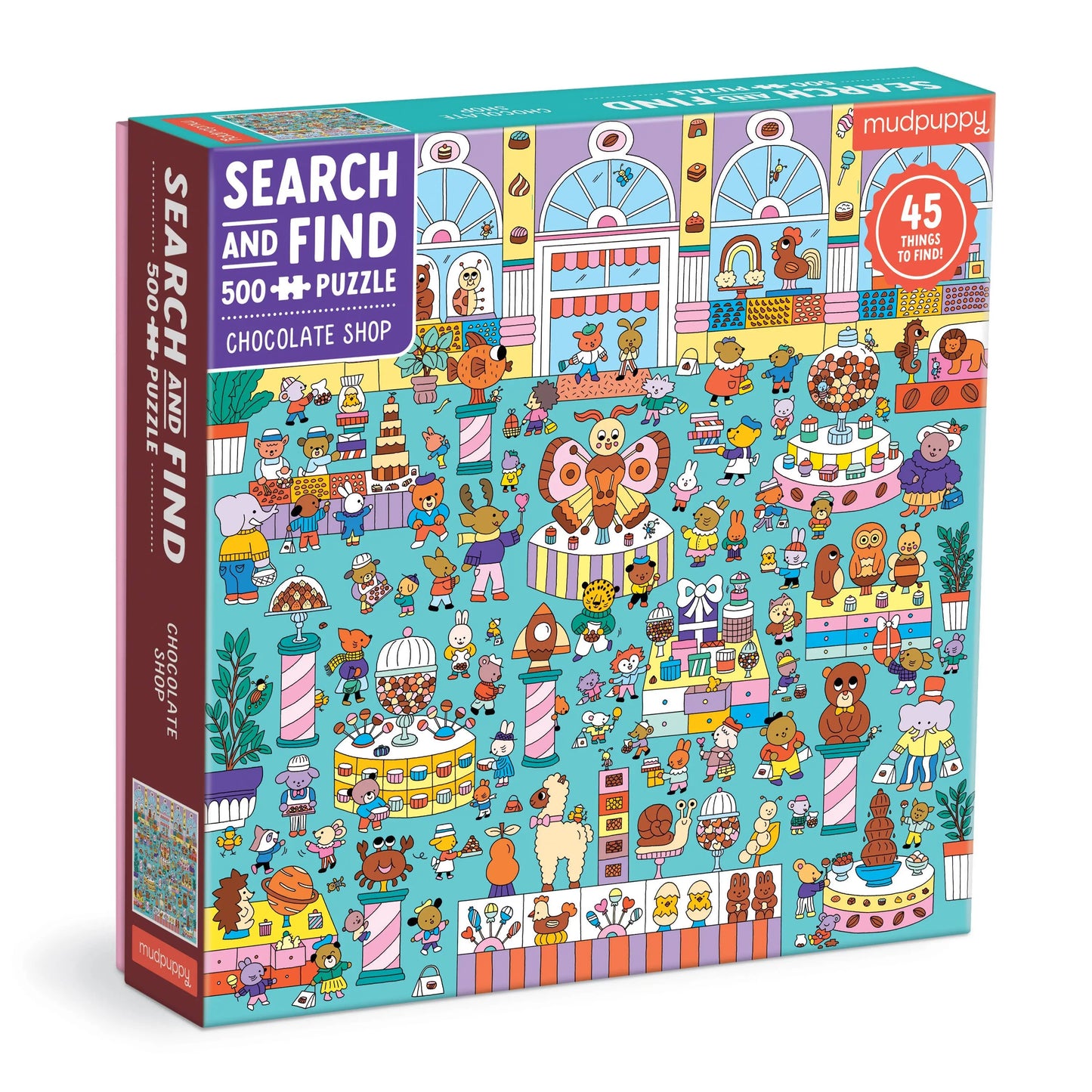 Chocolate Shop 500 Piece Search and Find Puzzle Chronicle Books