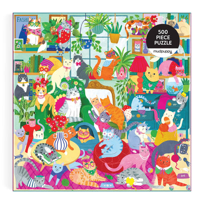Caturday Afternoon 500 Piece Puzzle Chronicle Books