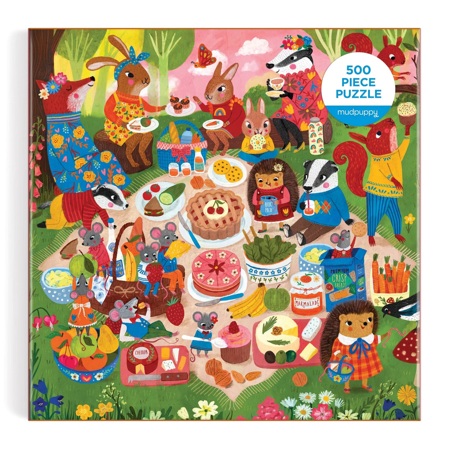 Woodland Picnic 500 Piece Puzzle Chronicle Books