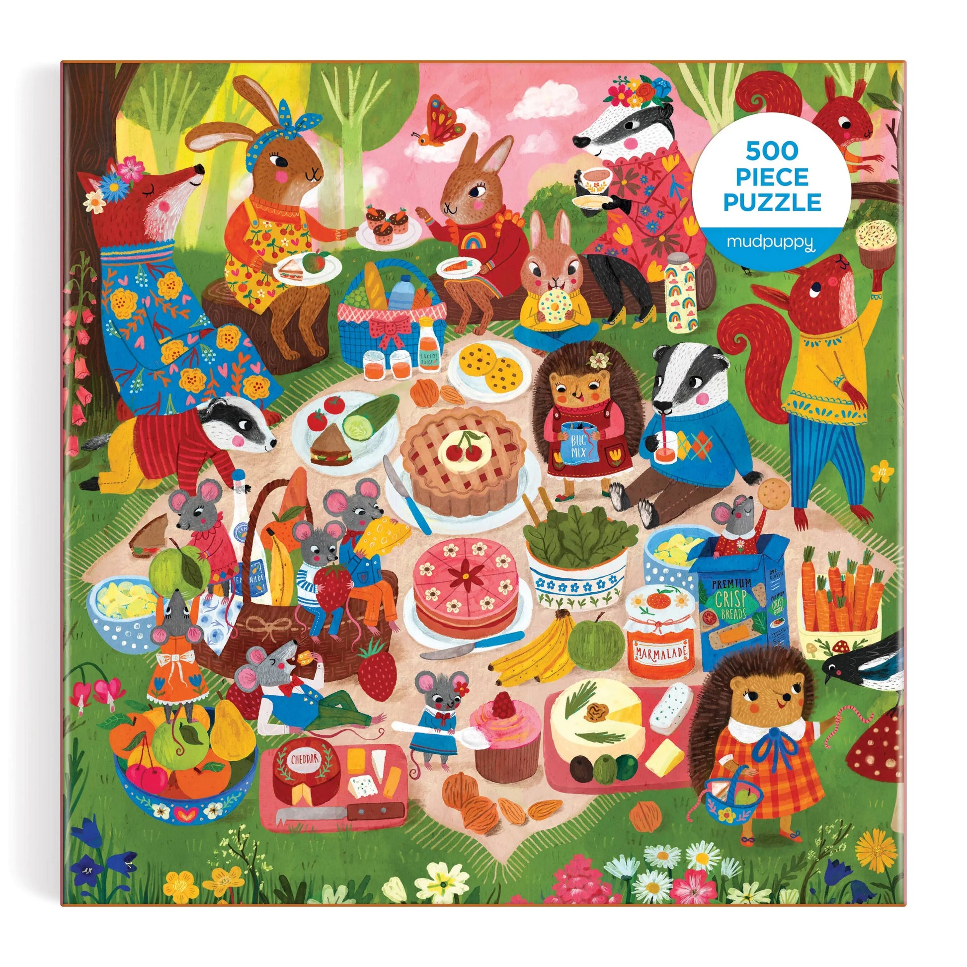 Woodland Picnic 500 Piece Puzzle Chronicle Books