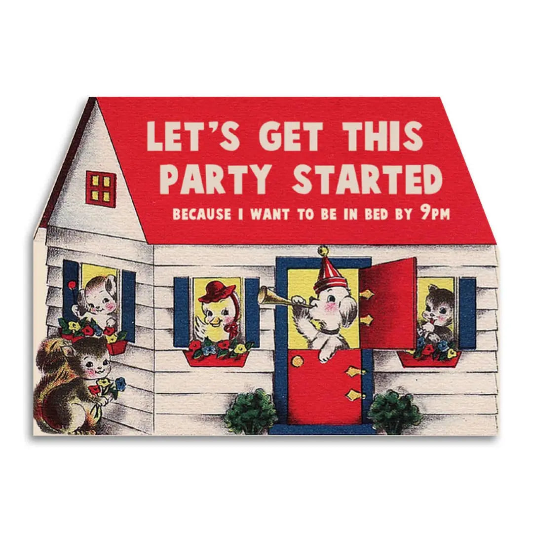 Let's Get This Party Started Birthday Card Bad Betty Greeting Co.