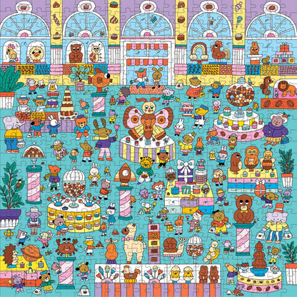 Chocolate Shop 500 Piece Search and Find Puzzle Chronicle Books