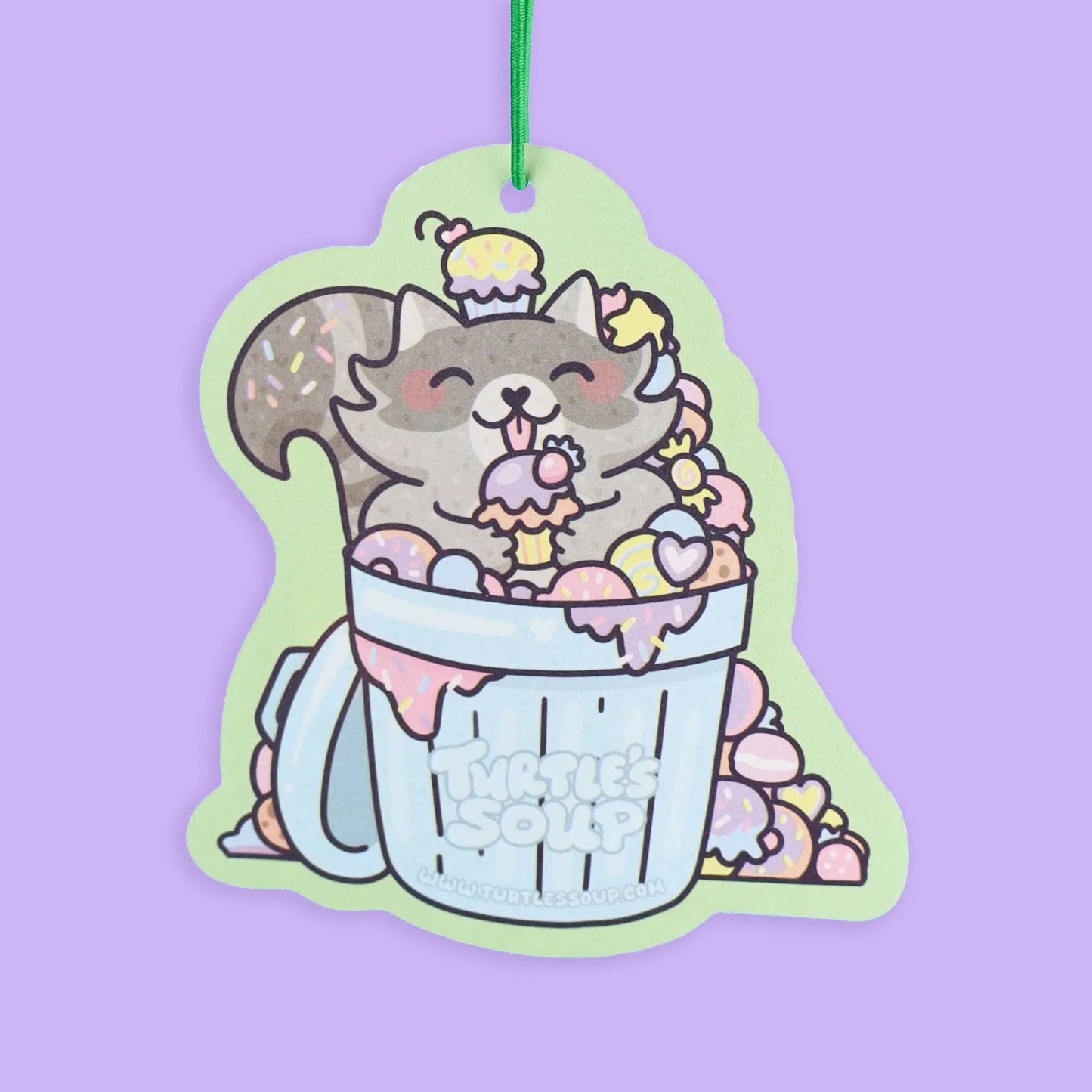 Trashy Treats Raccoon Car Air Freshener Turtle's Soup