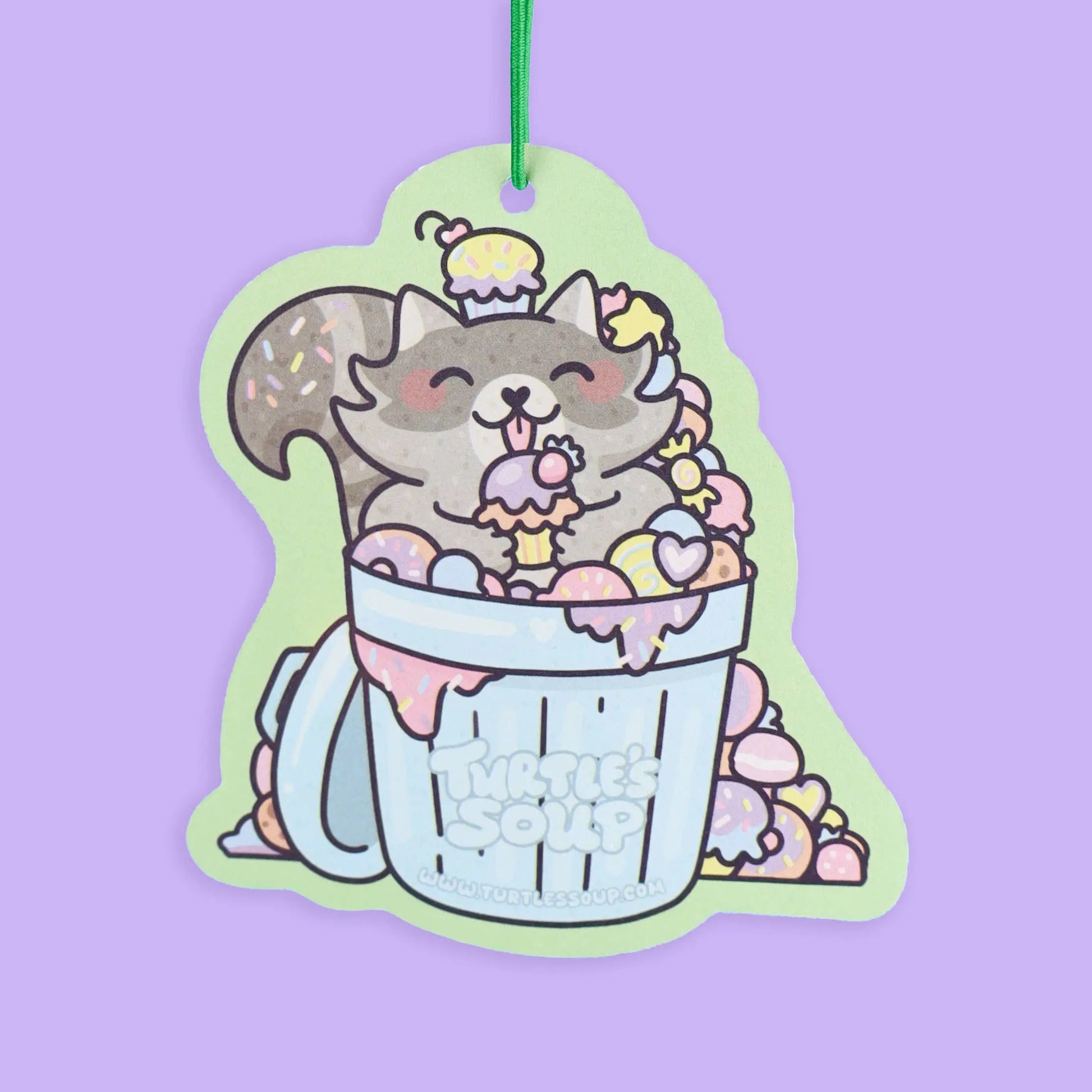 Trashy Treats Raccoon Car Air Freshener Turtle's Soup