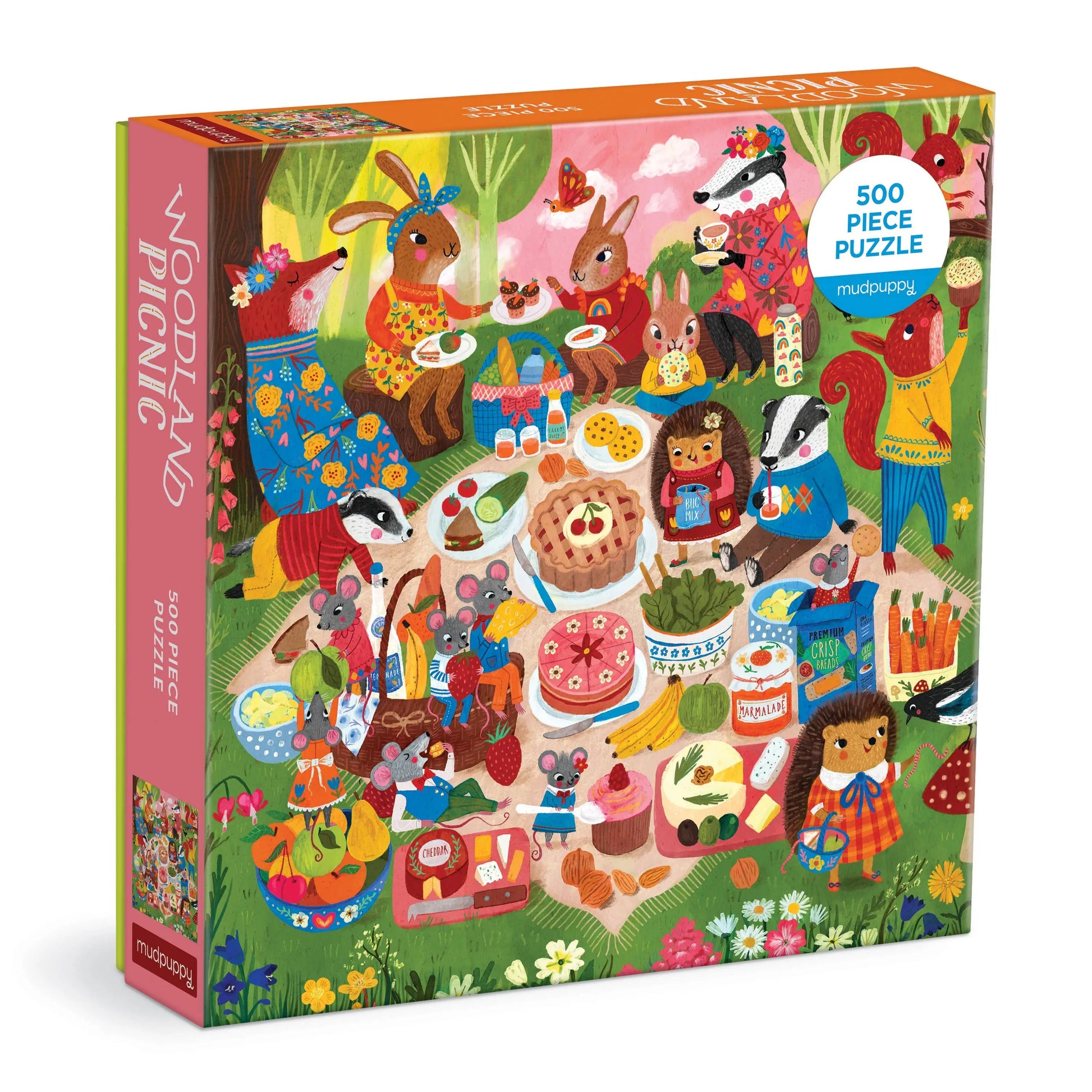 Woodland Picnic 500 Piece Puzzle Chronicle Books