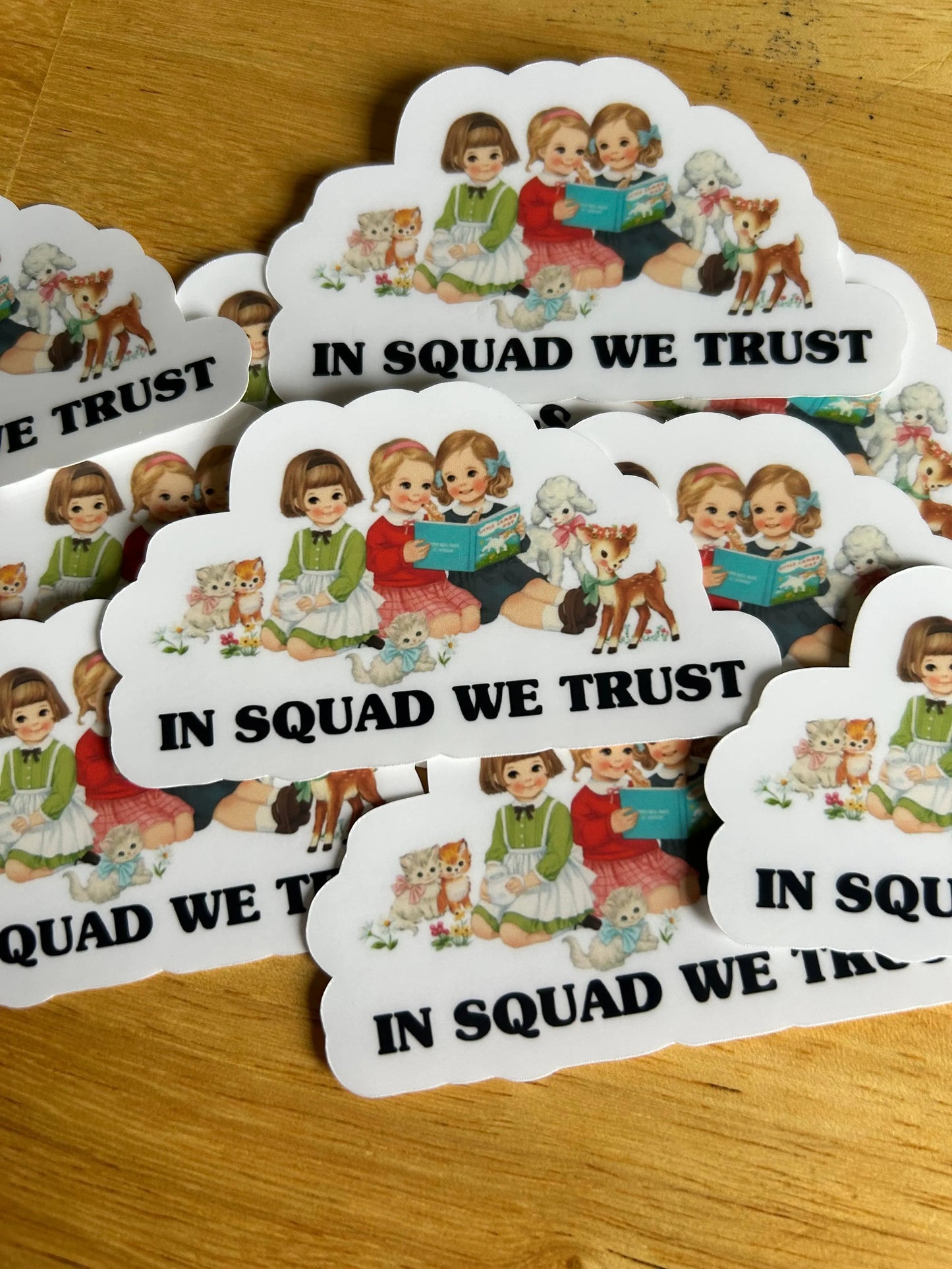 In Squad We Trust sticker Lemonsgrace Designs