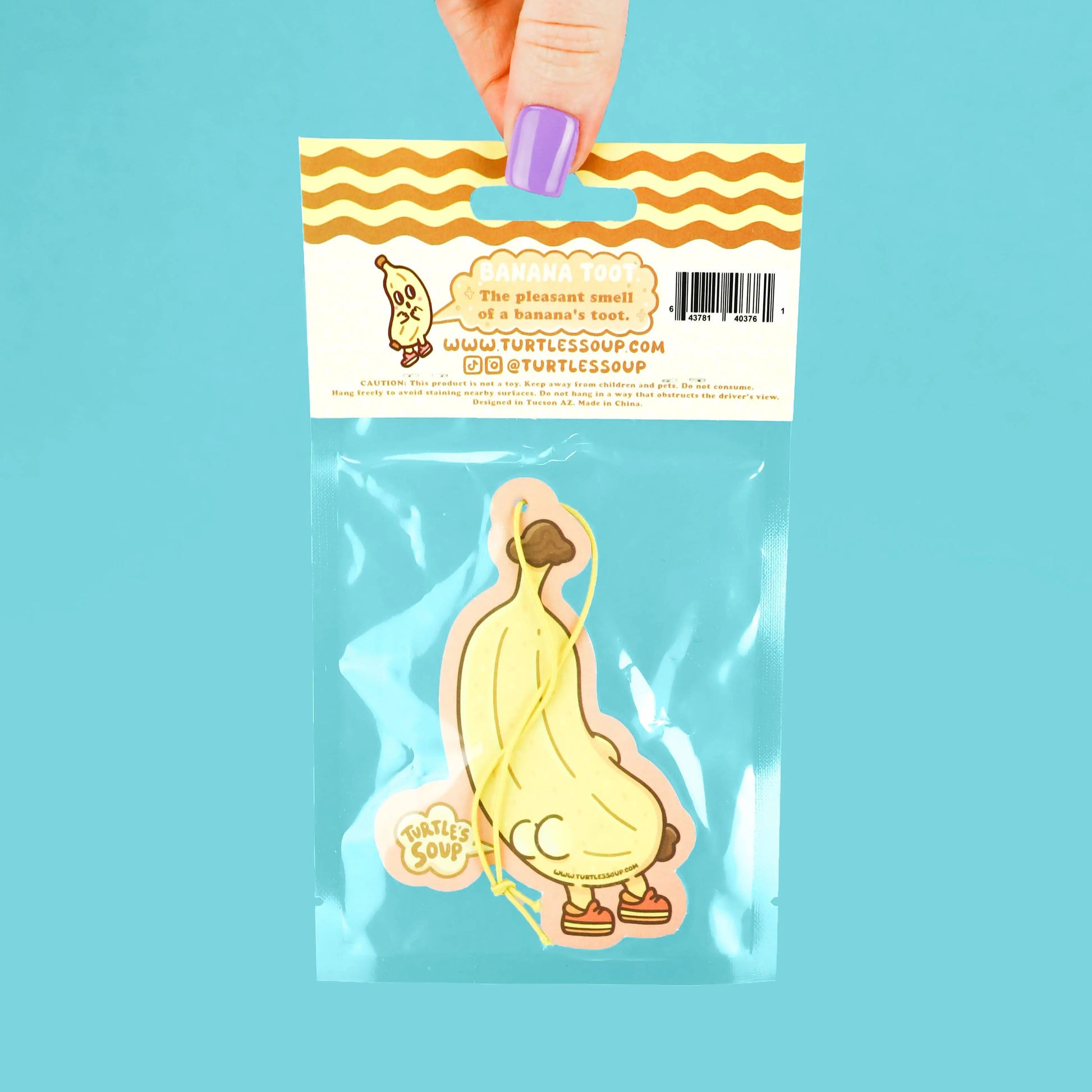 Banana Toot Car Air Freshener Turtle's Soup