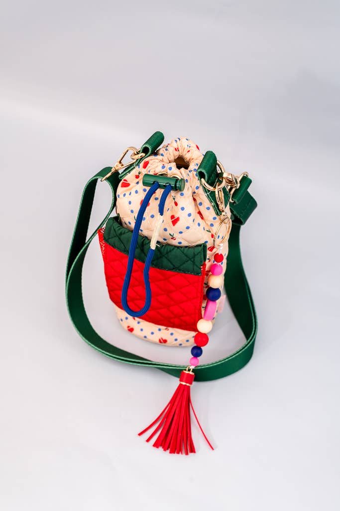Cherry Hearts Water Bottle Sling