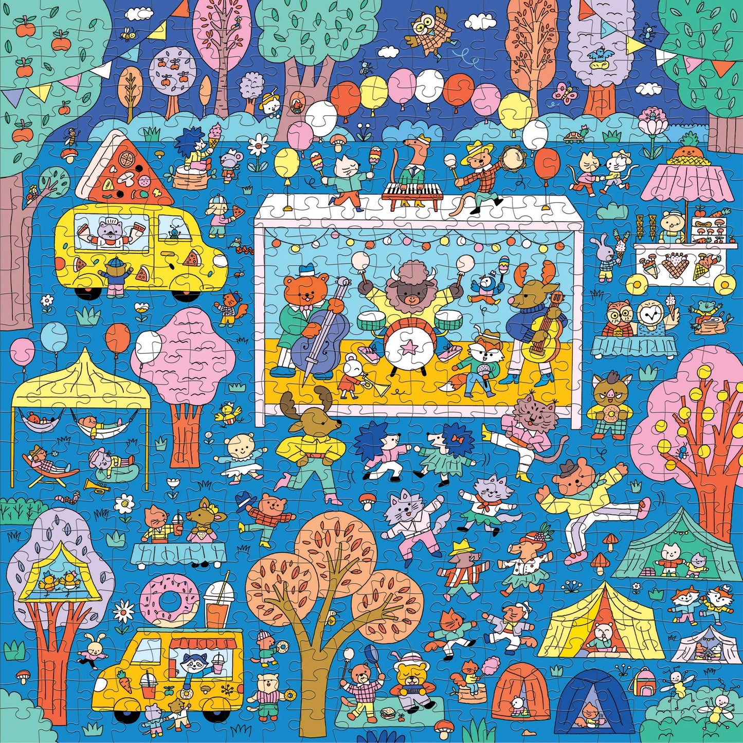 Music Festival 500 Piece Search and Find Puzzle Chronicle Books