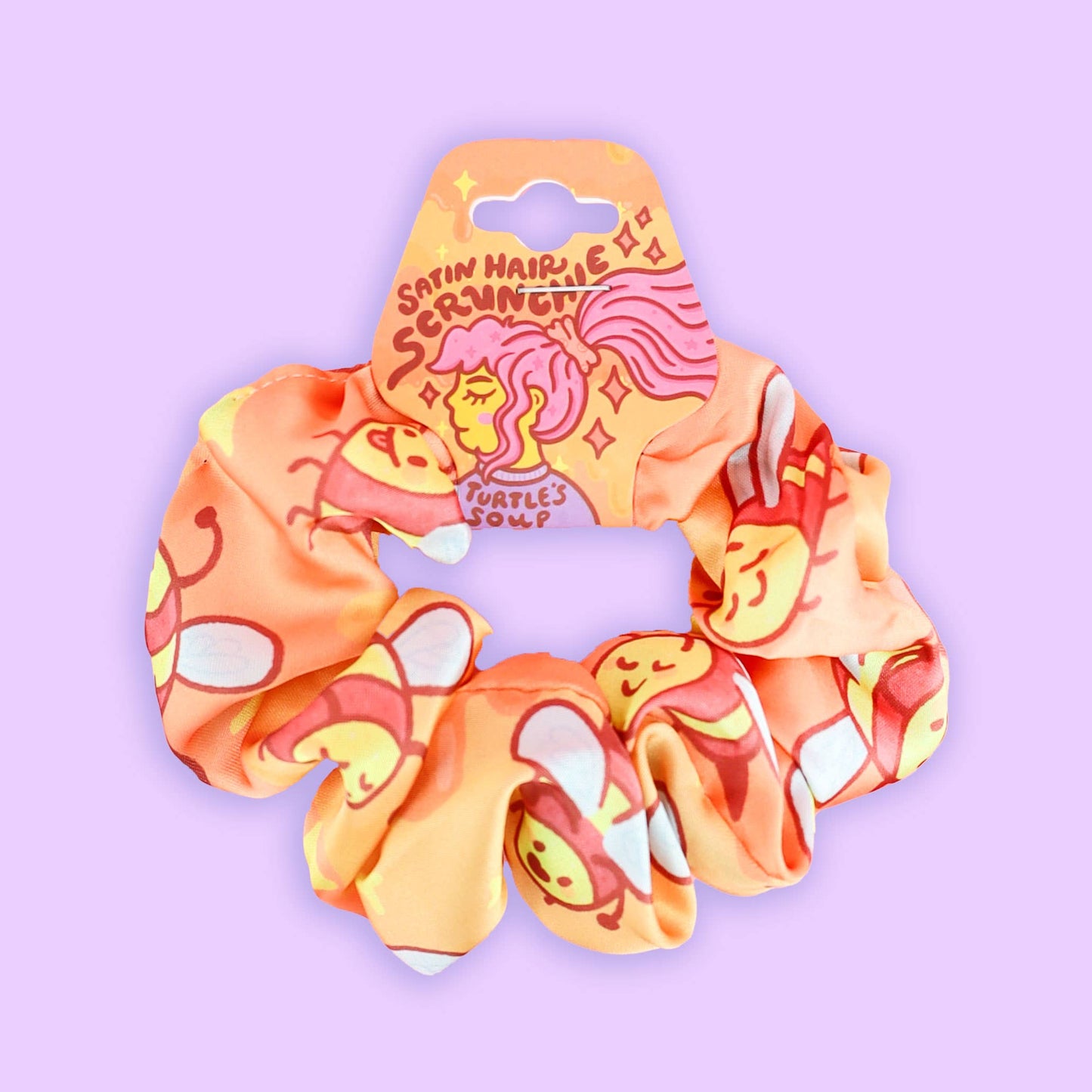 Honey Bee Hair Scrunchie