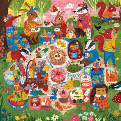 Woodland Picnic 500 Piece Puzzle Chronicle Books