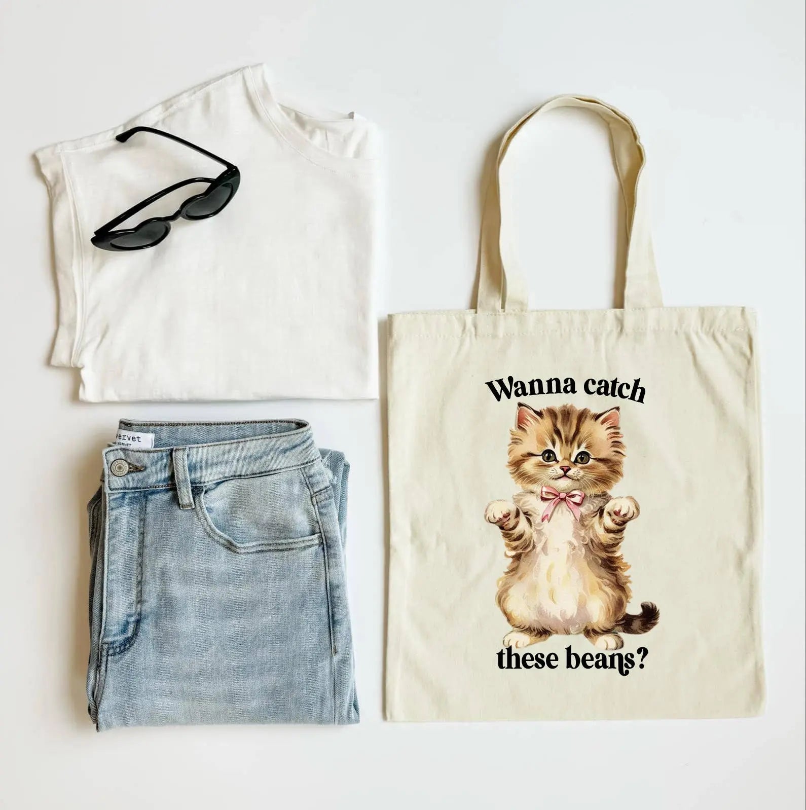 Wanna Catch These Beans Tote Bag Mugsby