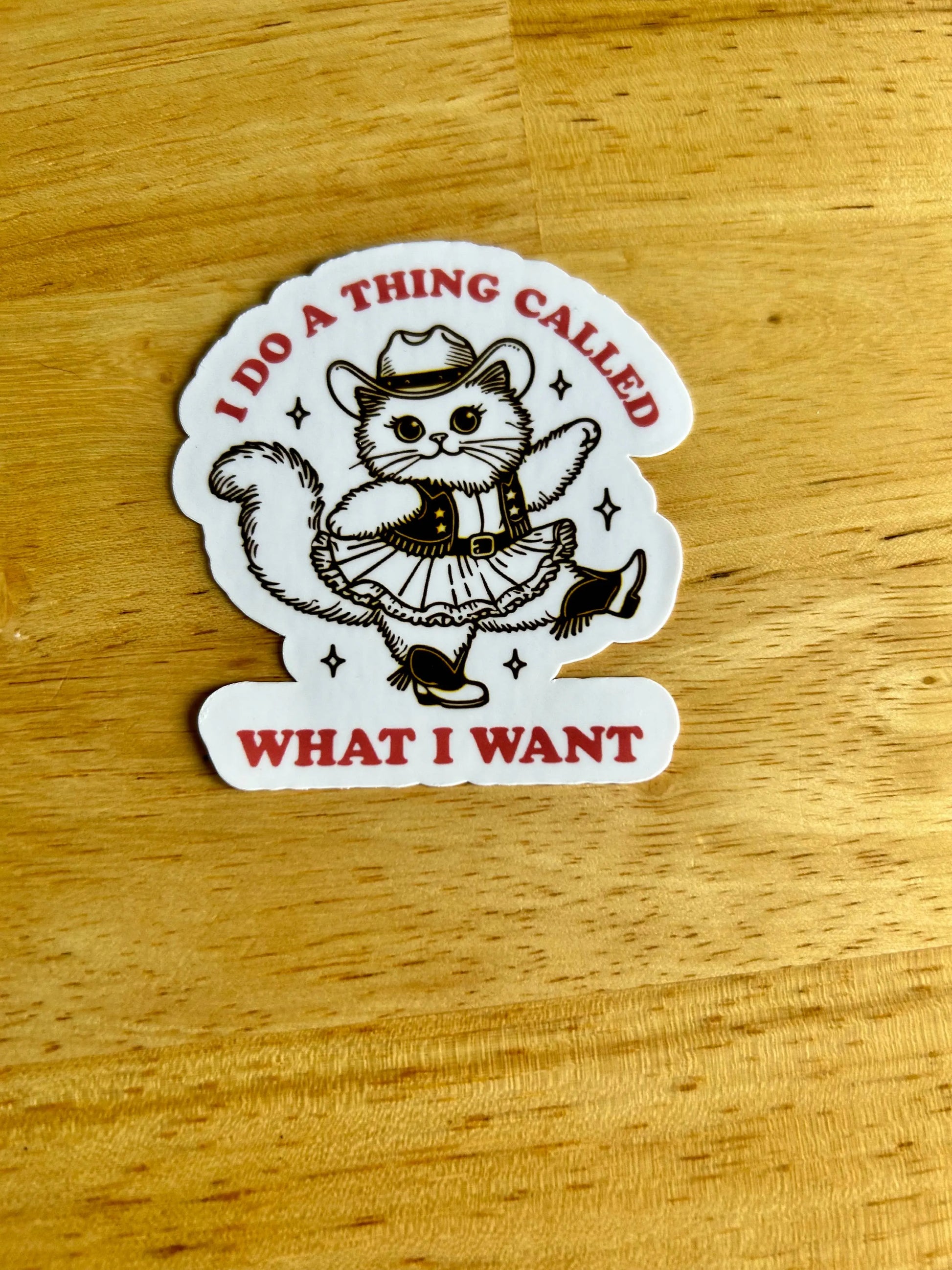 What I Want Sticker Lemonsgrace Designs