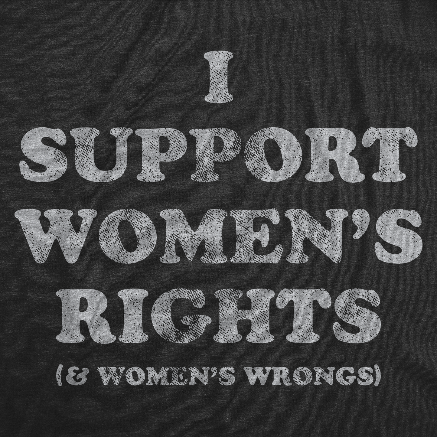 Support Womens Rights and Wrongs Tee Shirt