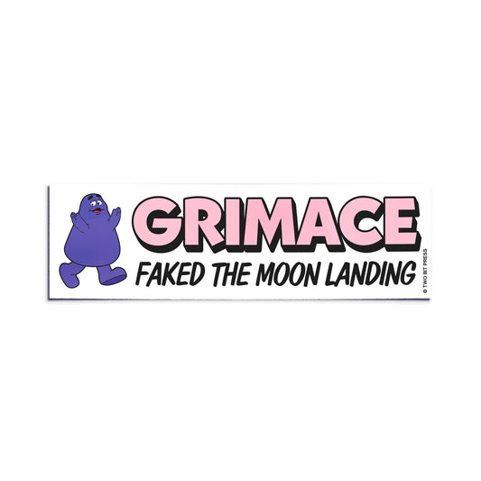 Faked the MOON LANDING Bumper Sticker - Funny 90s