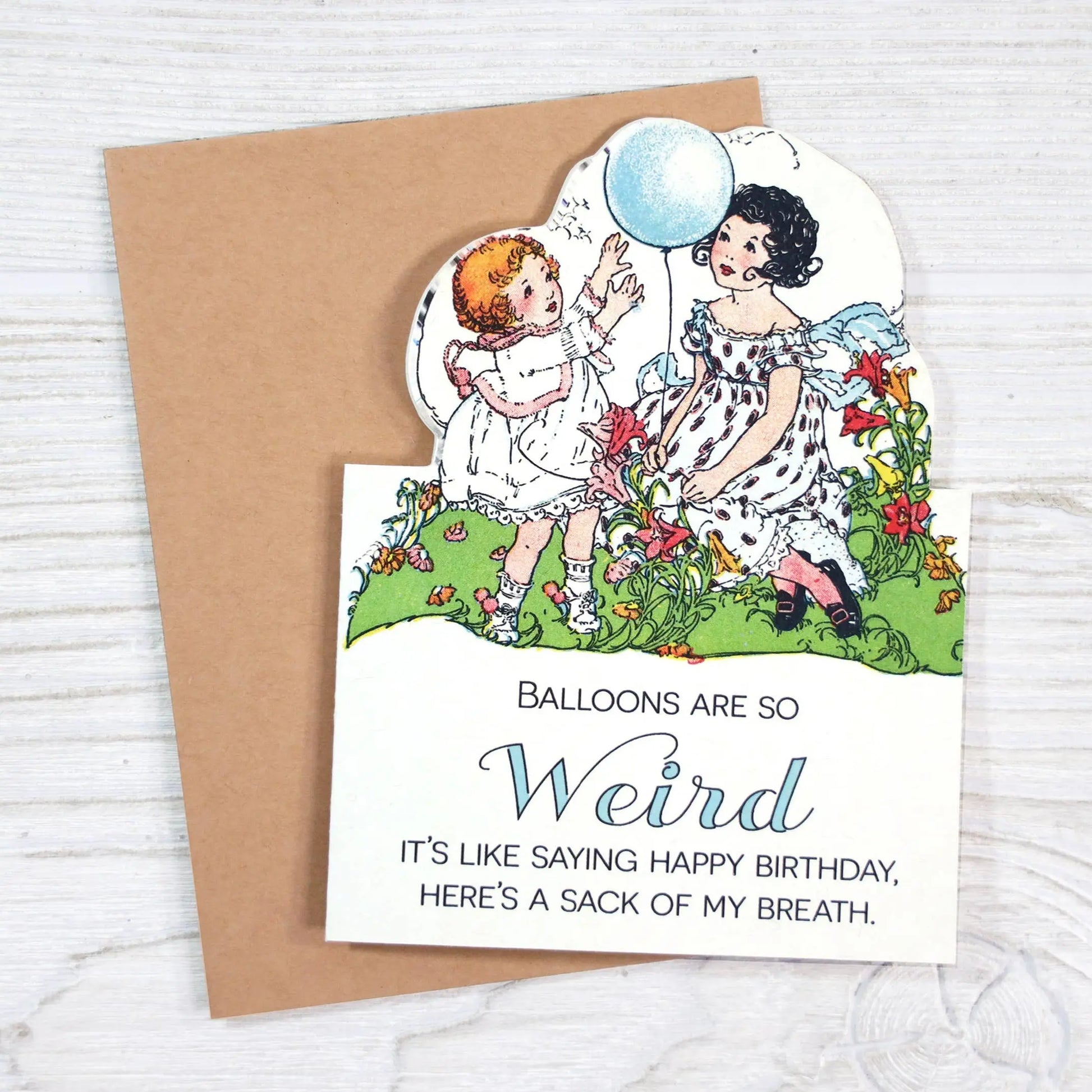 Balloons Are So Weird Birthday Card Bad Betty Greeting Co.