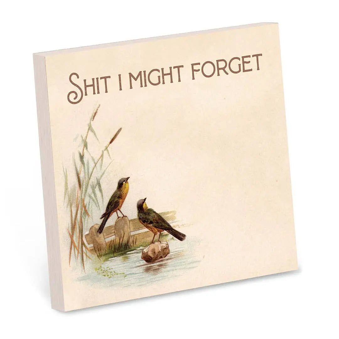 Shit I Might Forget Sticky Note Pad Bad Betty Greeting Co.