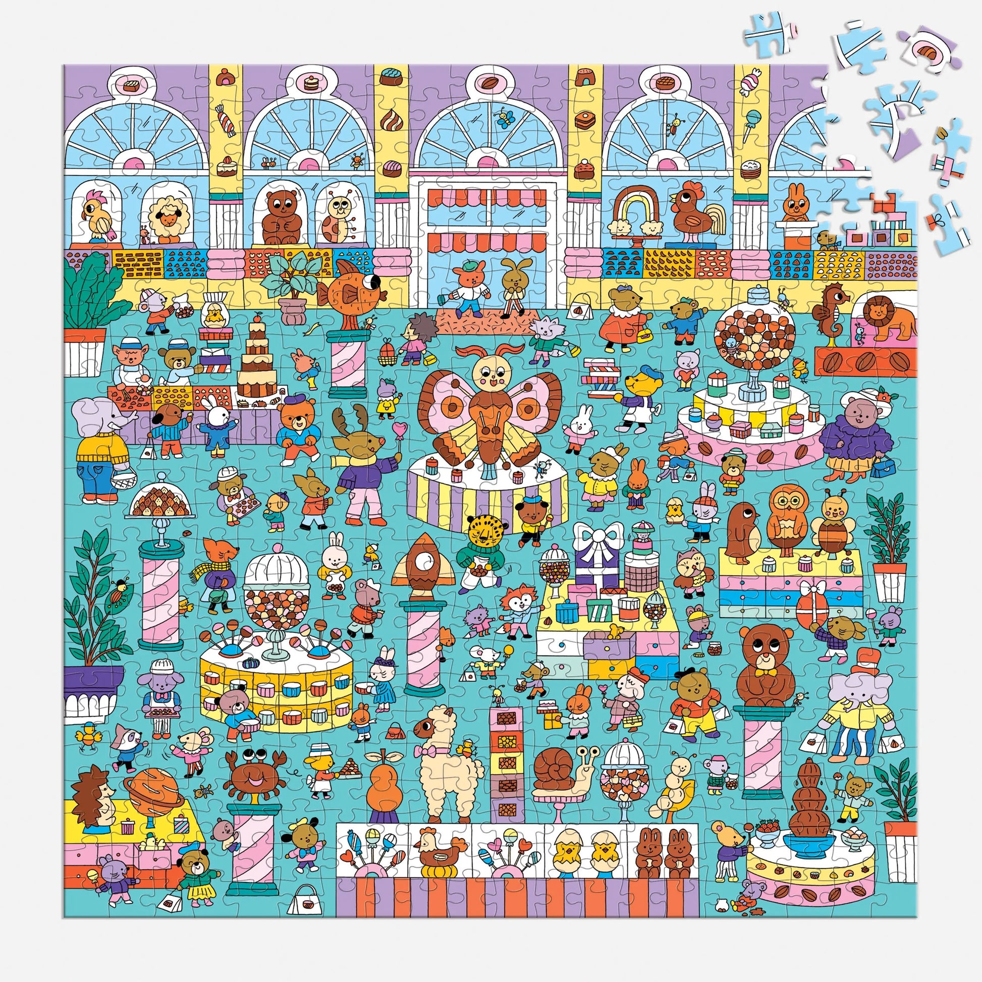 Chocolate Shop 500 Piece Search and Find Puzzle Chronicle Books