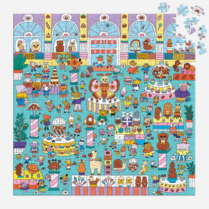 Chocolate Shop 500 Piece Search and Find Puzzle Chronicle Books