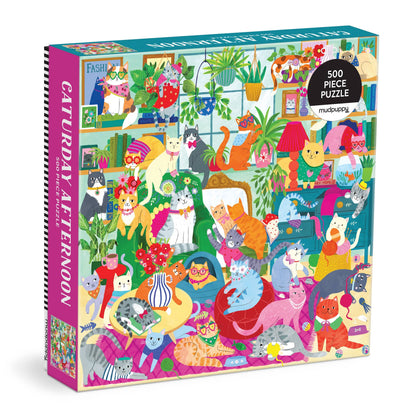 Caturday Afternoon 500 Piece Puzzle Chronicle Books